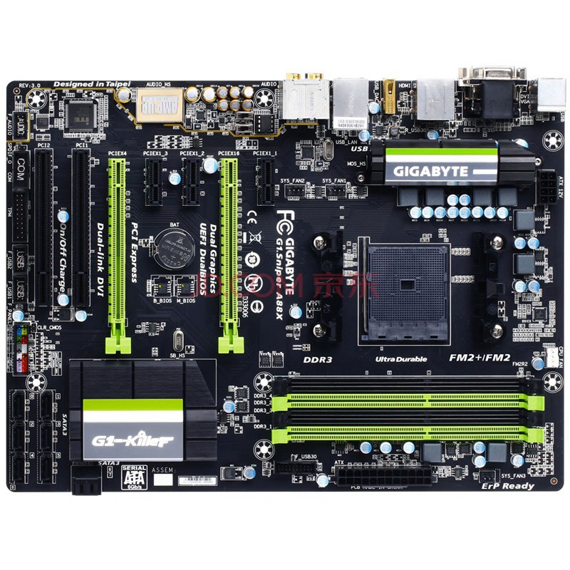 技嘉(gigabyte) g1.sniper a88x主板 (amd a88x/socket fm2 )