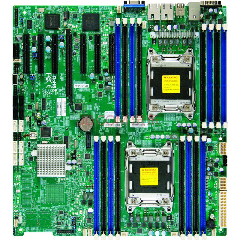 超微(supermicro) x9drh-if 双路服务器主板(intel c602/lga 2011)